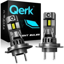 ŻARÓWKI LED H7 QERK 1 DO 1 WIĘCEJ ŚWIATŁA CAN RETROFIT IDEALNIE DOPASOWANE