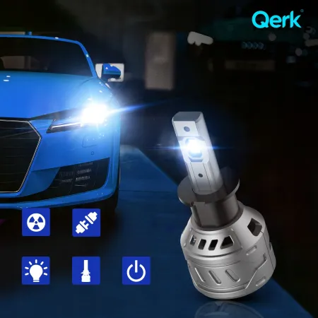 ŻARÓWKI LED H3 QERK E4 RETROFIT 120W 6000K MOCNE CANBUS ODCIĘCIE